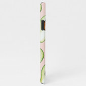 Moderne pastroze en groene avvocaat iPhone hoesje (Rechterkant)