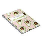 Moderne pastroze en groene avvocaat notitieboek (Rechterzijde)