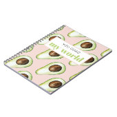 Moderne pastroze en groene avvocaat notitieboek (Linkerzijde)