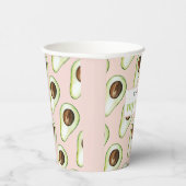 Moderne pastroze en groene avvocaat papieren bekers (Rechts)