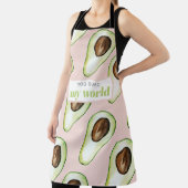 Moderne pastroze en groene avvocaat schort (Insitu)