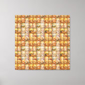 Moderne Patchwork Patroon Collage Canvas Afdruk (Voorkant)