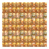 Moderne Patchwork Patroon Collage Foto Afdruk (Voorkant)