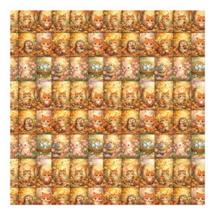 Moderne Patchwork Patroon Collage Foto Afdruk