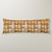 Moderne Patchwork Patroon Collage Lichaamskussen (Voorkant)