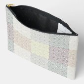 "Moderne Patchwork" Print Cosmetische/Potlood Tas (Open)