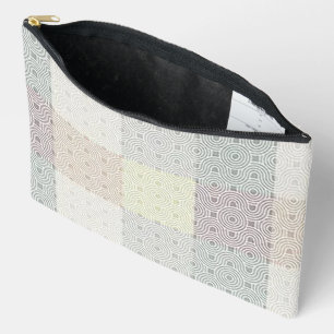 "Moderne Patchwork" Print Cosmetische/Potlood Tas