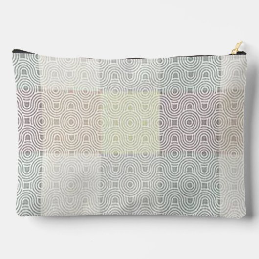 "Moderne Patchwork" Print Cosmetische/Potlood Tas (Achterkant)