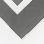 Moderne patchwork quilt gingham zwart-wit fleece deken (Hoek)