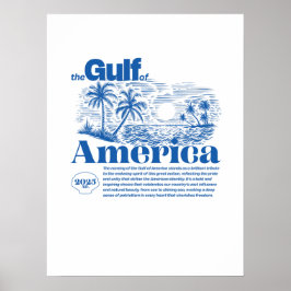Moderne Patriotische Inspirerende Golf van Amerika Poster