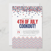 Moderne Patriottische 4de van de Uitnodiging van d (Voorkant)