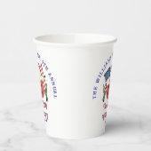 Moderne Patriottische Pompoen Showdown Halloween Papieren Bekers (Links)