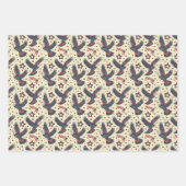 Moderne Patriottische Rood Wit Blauw Rustieke Gift Inpakpapier Vel (Voorkant 2)