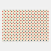 Moderne Patriottische Rood Wit Blauw Rustieke Gift Inpakpapier Vel (Voorkant)