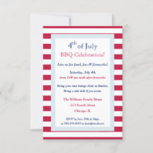 Moderne Patriottische Zomer 4 juli Barbecuefeest