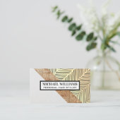 Moderne patronen en materialen visitekaartje (Staand voorkant)