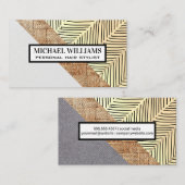 Moderne patronen en materialen visitekaartje (Voorkant / Achterkant)