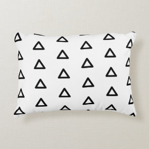 Moderne Patroon Chic Elegant Trendy Zwart & Wit Accent Kussen