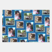 Moderne patroon donkerblauw elke willekeurige gebe inpakpapier vel (Voorkant 2)