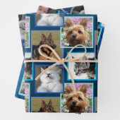 Moderne patroon donkerblauw elke willekeurige gebe inpakpapier vel (In situ)