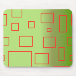 Moderne Patroon Groen Geometrisch Ontwerp Mousepad Muismat