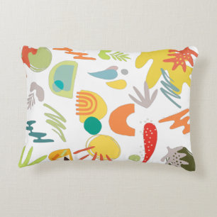 Moderne patroon kleurrijke abstracte trendy schatt accent kussen