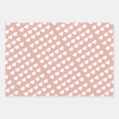 Moderne patroon schattige roze stippen 21e verjaar inpakpapier vel (Voorkant 2)