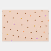 Moderne patroon schattige roze stippen 21e verjaar inpakpapier vel (Voorkant)