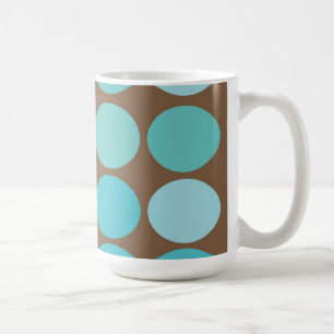 Moderne Patroon van het Stip van Aqua het Blauwe Koffiemok