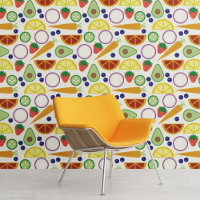 Moderne patroon voor groenten en fruit