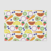 Moderne patroon voor groenten en fruit tissuepapier (Voorkant)