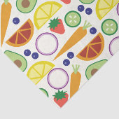 Moderne patroon voor groenten en fruit tissuepapier (Detail)