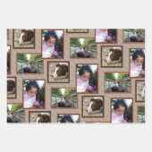 Moderne patroonneutraal elke voorval 9 Foto Inpakpapier Vel (Voorkant 2)