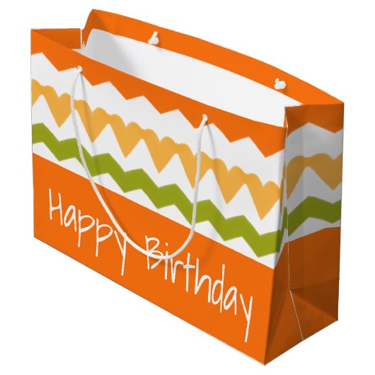 Moderne patroonontwerper groot cadeauzakje (Achterkant Gekanteld)