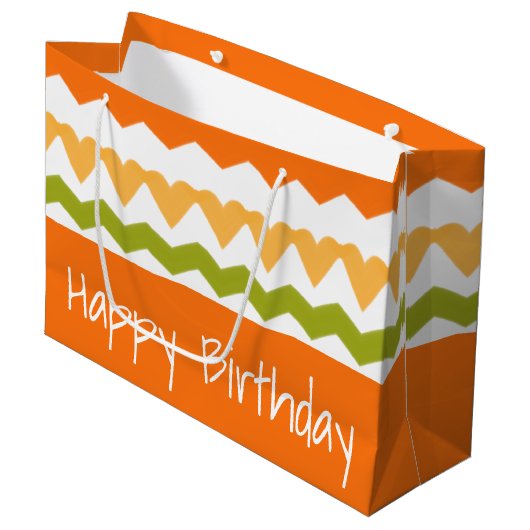 Moderne patroonontwerper groot cadeauzakje (Voorkant Gekanteld)