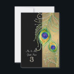 Moderne pauwenveren Faux Jewel Place Kaarten<br><div class="desc">OPMERKING: Dit is een platte gedrukte kaart, er zijn geen verhoogde of gelaagde elementen, metallic inkten of juwelen in het ontwerp. U moet elke naam één voor één invoeren en in uw winkelzorg plaatsen. Dit zijn DIY gevouwen tentkaarten gepersonaliseerde plaatskaarten voor recepties, vrijgezellenfeesten, douches voor koppels of officiële zwarte stropdas...</div>