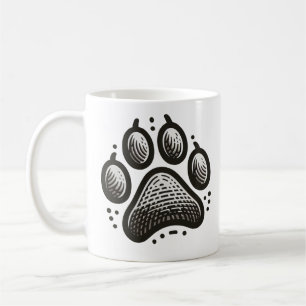 Moderne Paw Print Mok – Uniek Dierenvriend cadeau