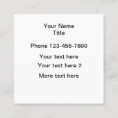 Moderne Paw Print Pet Service Vierkante Visitekaartje (Achterkant)