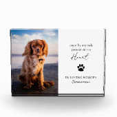 Moderne Paw Print Sympathie Verdieping Huisdier Me Fotoblokken (Voorkant)