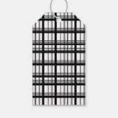 Moderne Peace Love & Joy-kerststad Cadeaulabel (Achterkant)