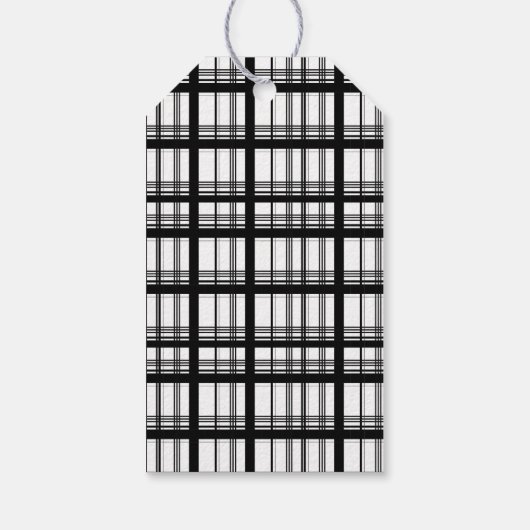 Moderne Peace Love & Joy-kerststad Cadeaulabel (Achterkant)