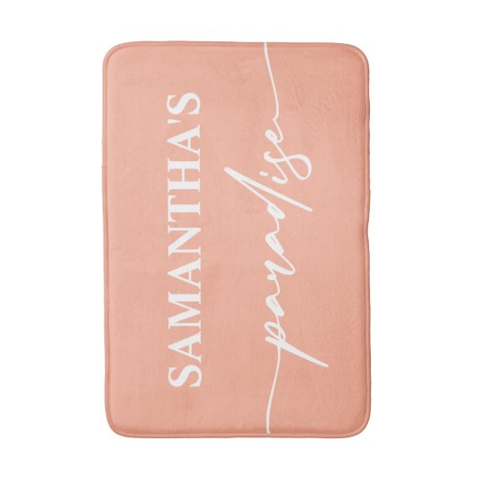 Moderne Peach Badmat (Voorkant Verticaal)