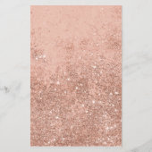 Moderne Peach Glow Salon Prijslijst Flyer (Achterkant)