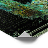 Moderne Peacock Elegant Wall Art Poster (Hoek)