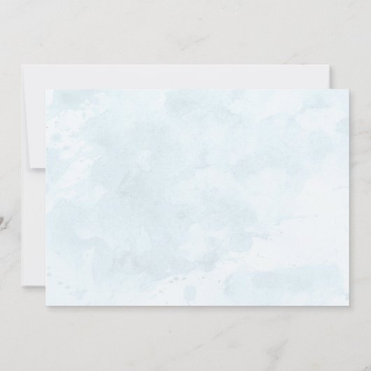 Moderne Peacock Feather Bridal Shower Invitations Kaart (Achterkant)