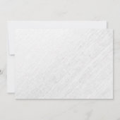 Moderne Peacock Feathers Bridal Shower Invitations Kaart (Achterkant)
