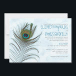 Moderne Peacock-feederweddenschappen Kaart<br><div class="desc">Moderne vredestichtende bruiloft. Moderne pauw veer trouwthema's! Moderne blauwe pauw veegt alles! Kijk eens naar deze perfecte pekelveer trouwkaarten op Zazzle. Houd de doe-het-zelf ervaring door dit te personaliseren uitnodigen sjabloon met om het even welke van uw trouwinformatie. U hoeft niet de moeite te nemen met kits van lage kwaliteit...</div>