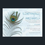Moderne Peacock-feederweddenschappen Kaart<br><div class="desc">Moderne vredestichtende bruiloft. Moderne pauw veer trouwthema's! Moderne blauwe pauw veegt alles! Kijk eens naar deze perfecte pekelveer trouwkaarten op Zazzle. Houd de doe-het-zelf ervaring door dit te personaliseren uitnodigen sjabloon met om het even welke van uw trouwinformatie. U hoeft niet de moeite te nemen met kits van lage kwaliteit...</div>
