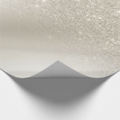moderne pearl glitter iory ombre gradiënt metaal cadeaupapier (Hoek)