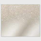 moderne pearl glitter iory ombre gradiënt metaal cadeaupapier (Vlak)